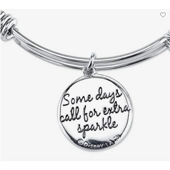 New Disney Minnie Mouse 8in Crystal Bangle Bracelet (Extra Sparkle Days) - NIB - Picture 10 of 11